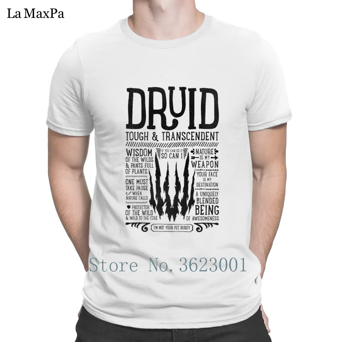 Новая футболка Creature весенне осенняя Wow Druid для мужчин базовая приталенная Мужская