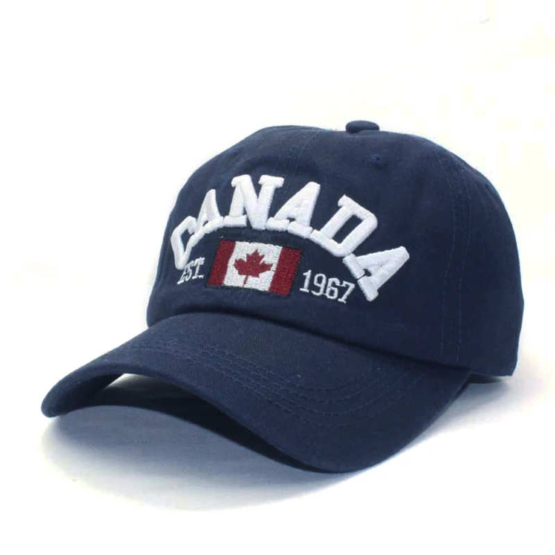 Канадский бейсбольный флаг Канадская Кепка регулируемая бейсболка Snapback для