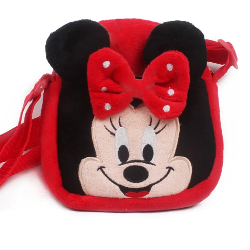 Red minnie Новая детская мини-сумка с мультипликационным дизайном, милый плюшевый рюкзак с Микки и Минни для мальчиков и девочек - Цвет: Red minnie