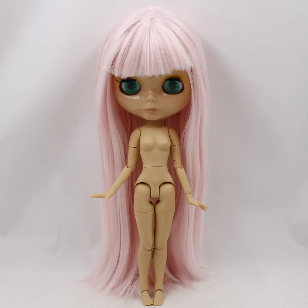 ICY Nude Blyth Doll Serires No. BL1096 розовые прямые волосы суставы тела сжигание кожи с большой грудью завод Blyth