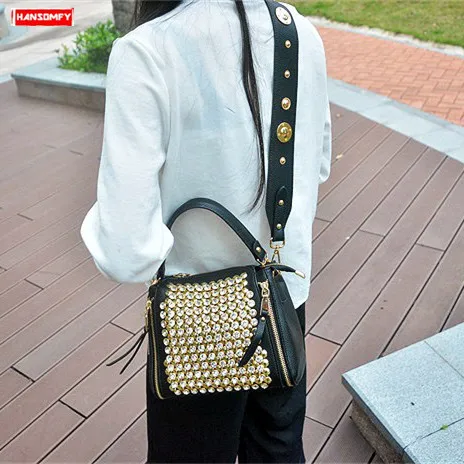 Широкополосная женская сумка новинка 2021 сумка-мессенджер со стразами сумки с