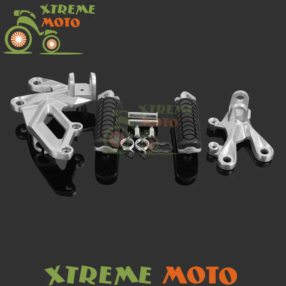 Серебряные мотоциклетные передние подставки для ног Педальный штатив