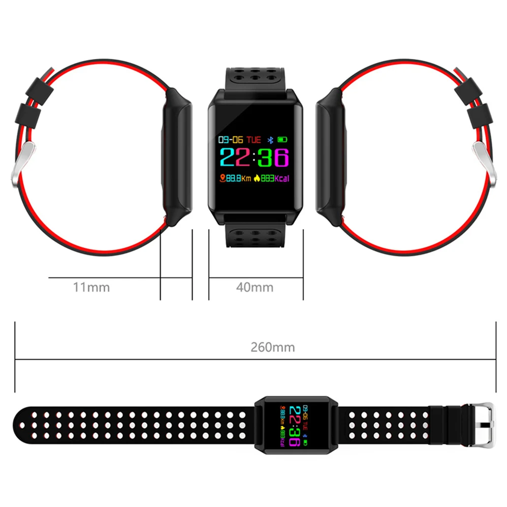 Bluetooth Смарт часы M7 пульсометр с монитором артериального давления фитнес трекер