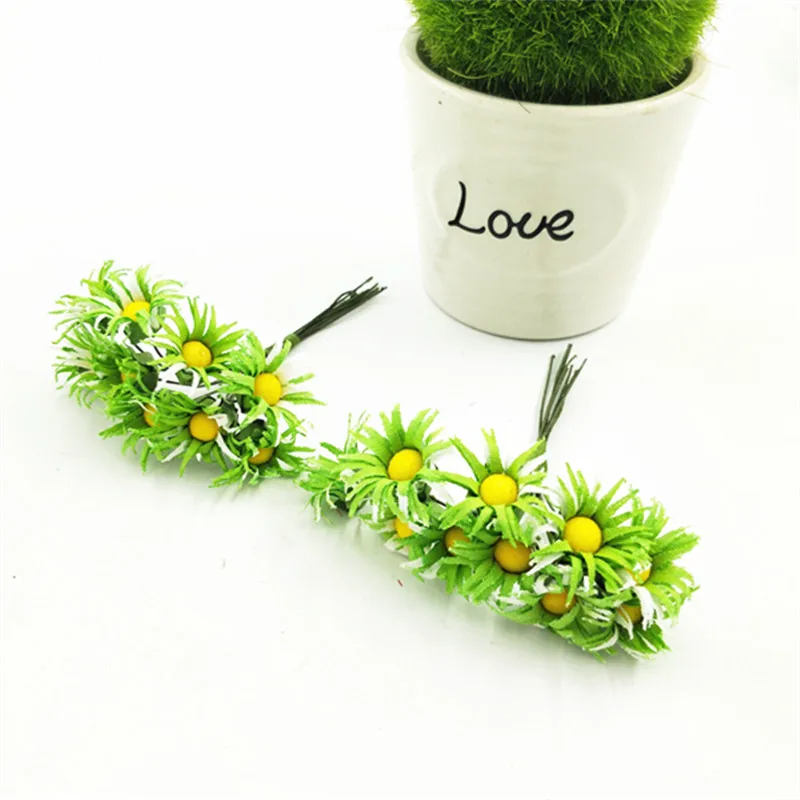 10 шт./лот свадебный цветок gerbera из шелка сделай сам оптовая продажа Материалы для