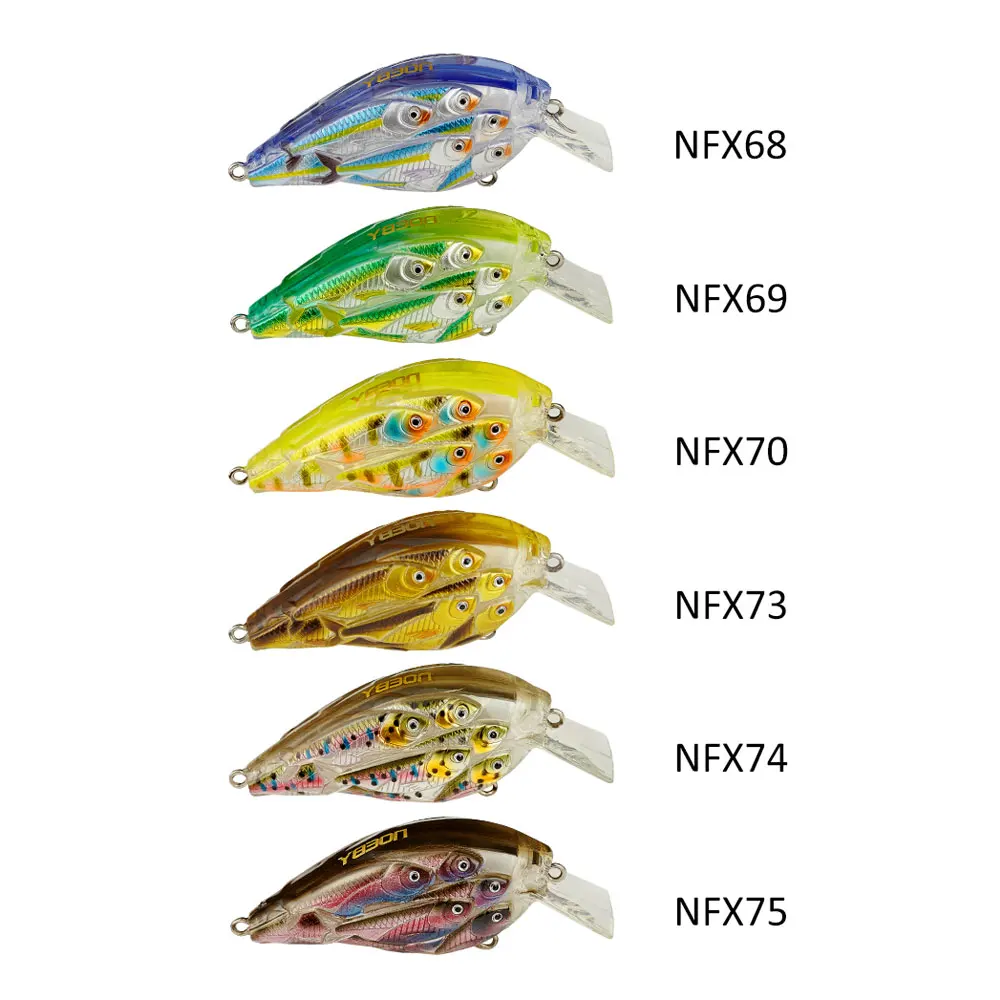

2pcs/bag NOEBY 60mm 12.5g Fish Group Crankbait Hard Fishing Lures Floating Artificial Bait Fishing Tackle NBL9456