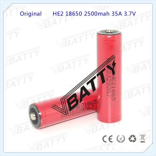 Для LG Button top 2500 мАч 18650 HE2 батарея для Lg he2 35A li lon Battery (1 шт.)|battery 18650|18650 batterybattery battery |