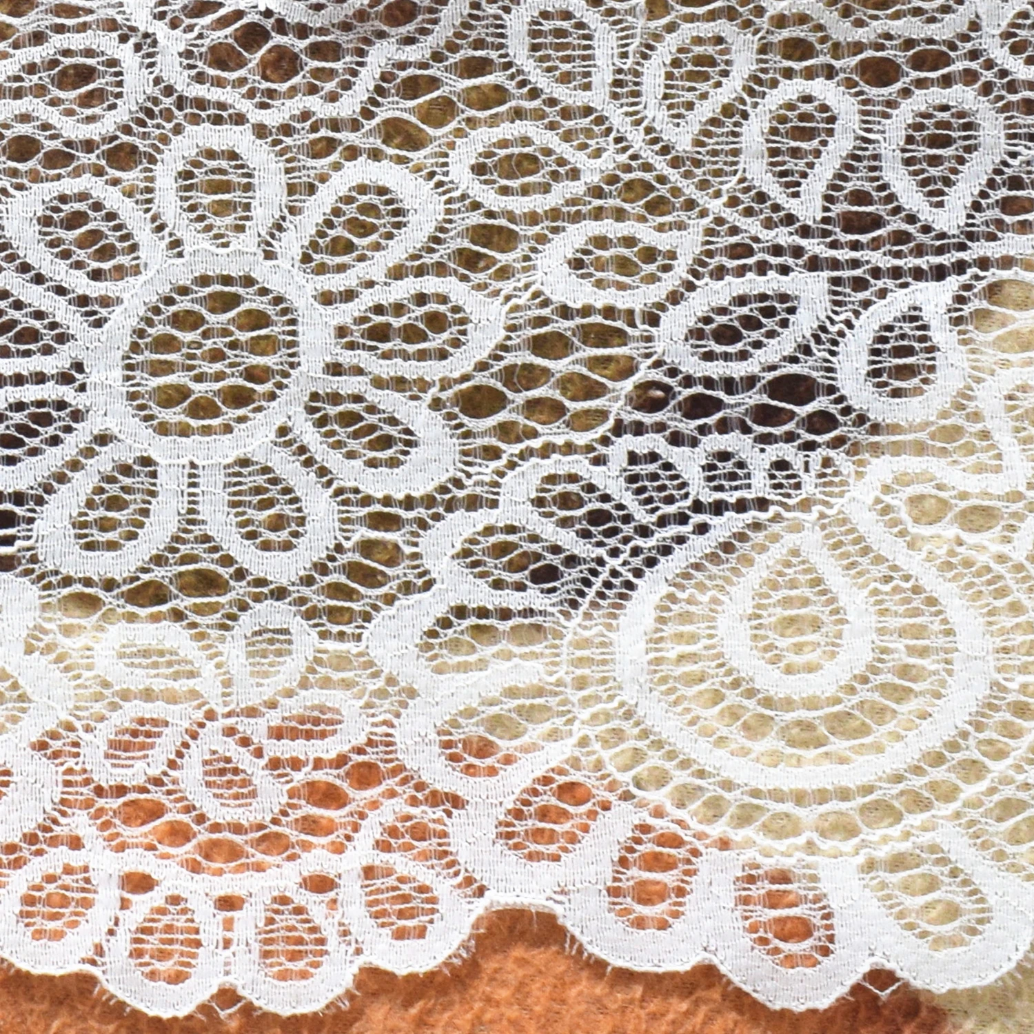 Мягкое эластичное кружево шириной 22 см 2 ярда молочно белого цвета Черное