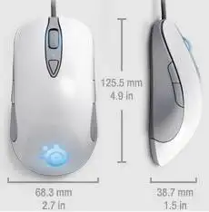 Оригинальная игровая мышь Steelseries сэнсэй сырой Frostblue, Steelseries Engine Steelseries Frost Blue Steelseries сэнсэй сырой