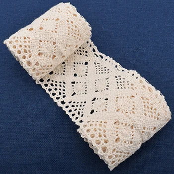 No3 1pcs 5 yard Chainho трикотажная хлопчатобумажная кружевная лента, 5 ярдов/шт, ручная работа, Свадебная вечеринка/ремесло и подарочная упаковка/детское платье/украшение - Цвет: No3 1pcs 5 yard