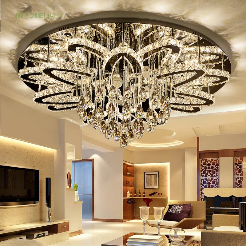 Хрустальный светодиодный потолочный светильник современный для коридора