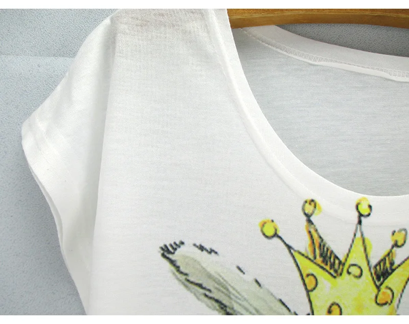 Женская футболка с кроликом летняя принтом короны и кроликов 2019 | одежда