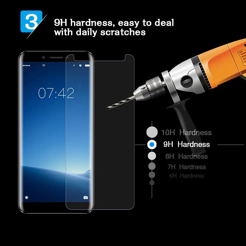 DEROZAN Защитные Пленки Для Doogee X60L закаленное стекло Для Doogee X60L Proctive ультра тонкая Передняя пленка