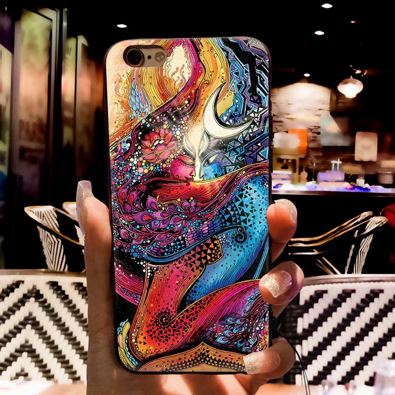 MaiYaCa Trippy Art эстетический Космос астронавт Чехлы для iPhone 7 черные чехлы для iPhone 8 7 6S Plus X 5s SE XR XS MAX Fundas Capa - Цвет: A9