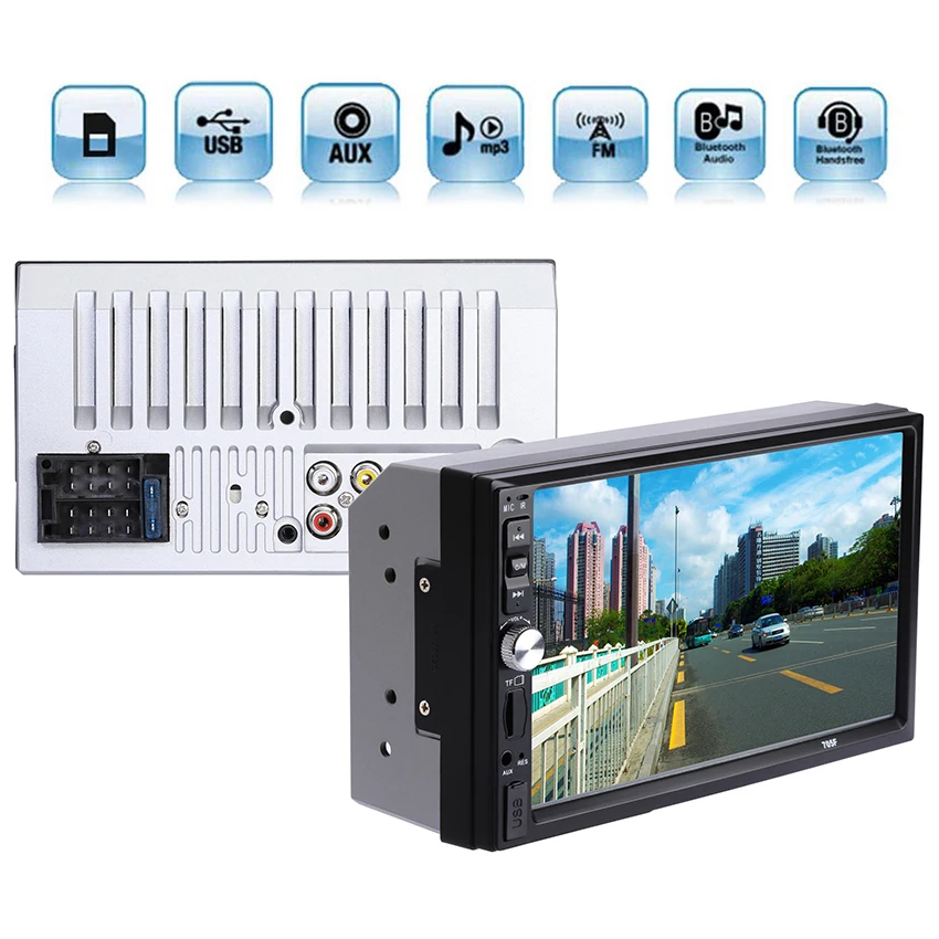 Автомобильная задняя камера заднего вида с 8 светодиодный и 2 din мультимедийный