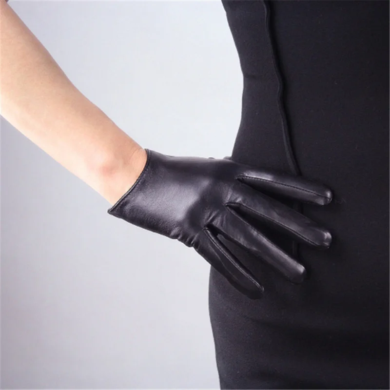 Женские ультра короткие перчатки из натуральной овчины Ms. Pure TB05|genuine leather gloves|fashion