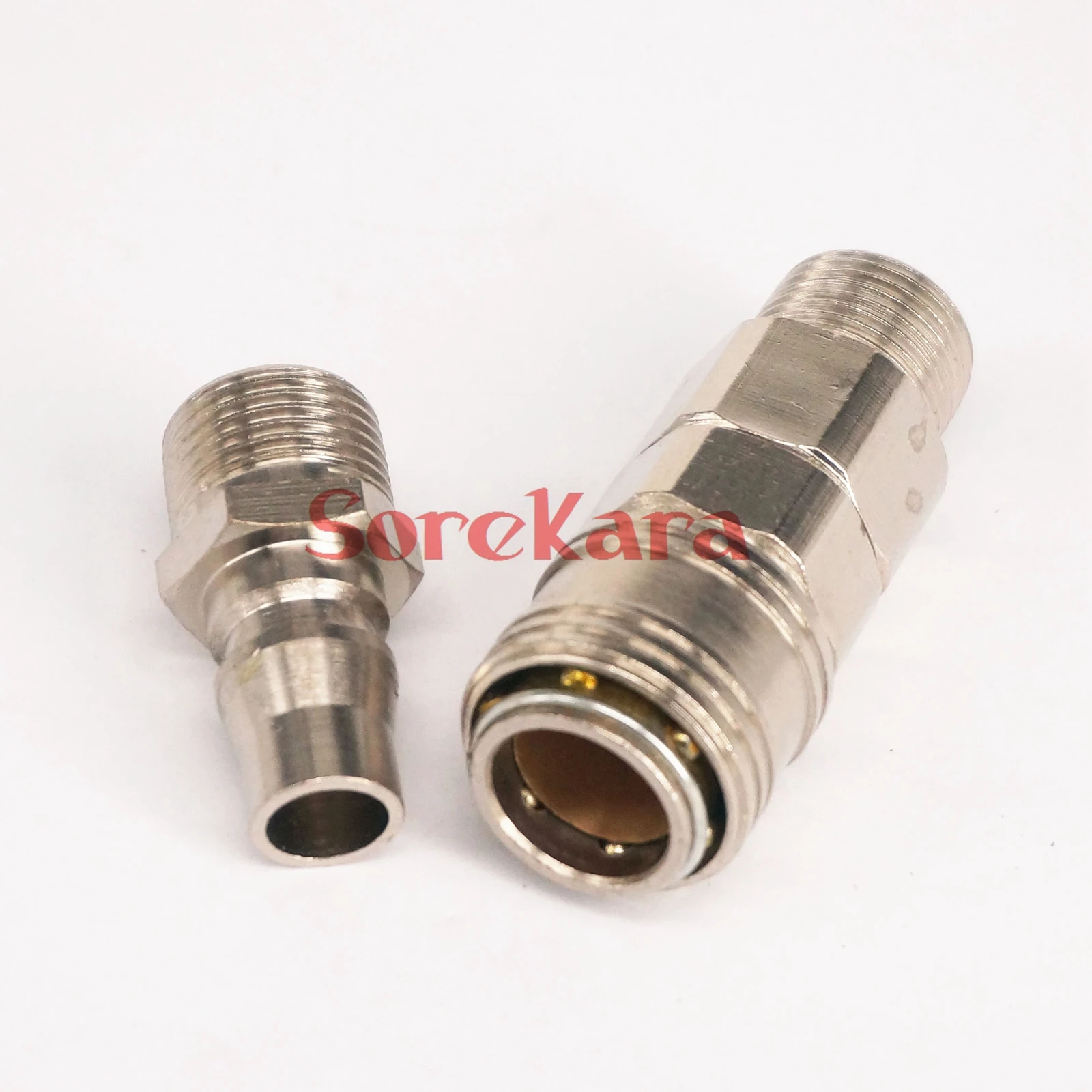 Фото Пневматический SM30 + PM30 3/8 "BSP резьба воздушный компрессор шланг Быстрый Мужской Пневматический SM30 + PM30 3/8 "BSP резьба воздушный компрессор шланг Быстрый Мужской