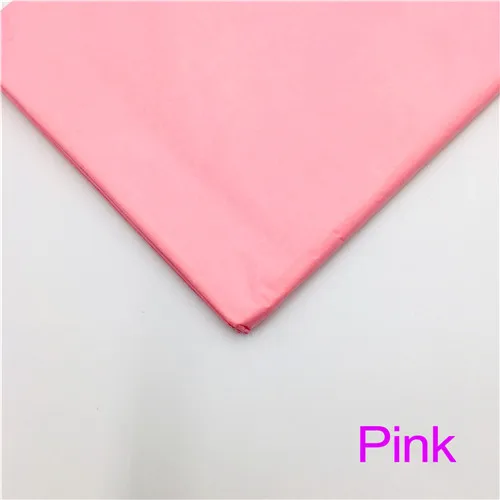 Pink 10 листов 20x26 дюймов тканевая бумага цветок одежда рубашка обувь подарочная упаковка крафт-бумага рулон вино оберточная бумага s - Цвет: Pink