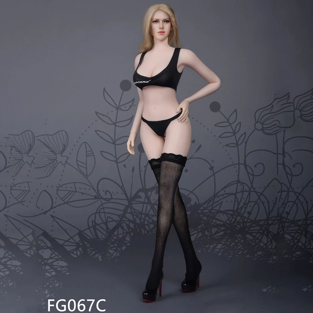 

1/6 scale fire girl Toys sexy lingerie FG067 Seamless stockings underwear suit for 12 inch action figures clothes accessories