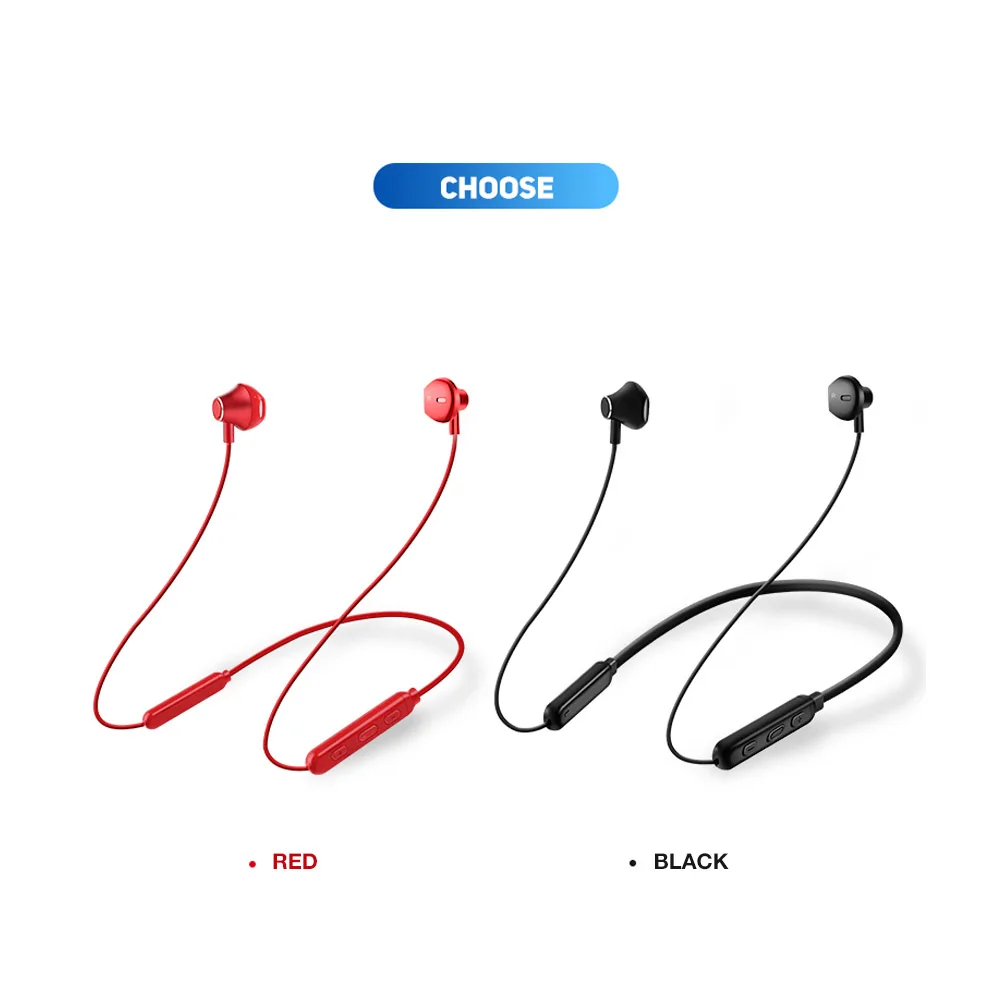 CBAOOO HWS Bluetooth наушники, 12 часов воспроизведения музыки беспроводные наушники спортивные Bluetooth наушники стерео гарнитура с микрофоном для телефона