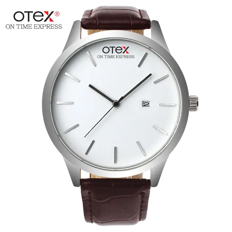 Модный Роскошный мужской кожаный ремешок для мальчика Кварцевые