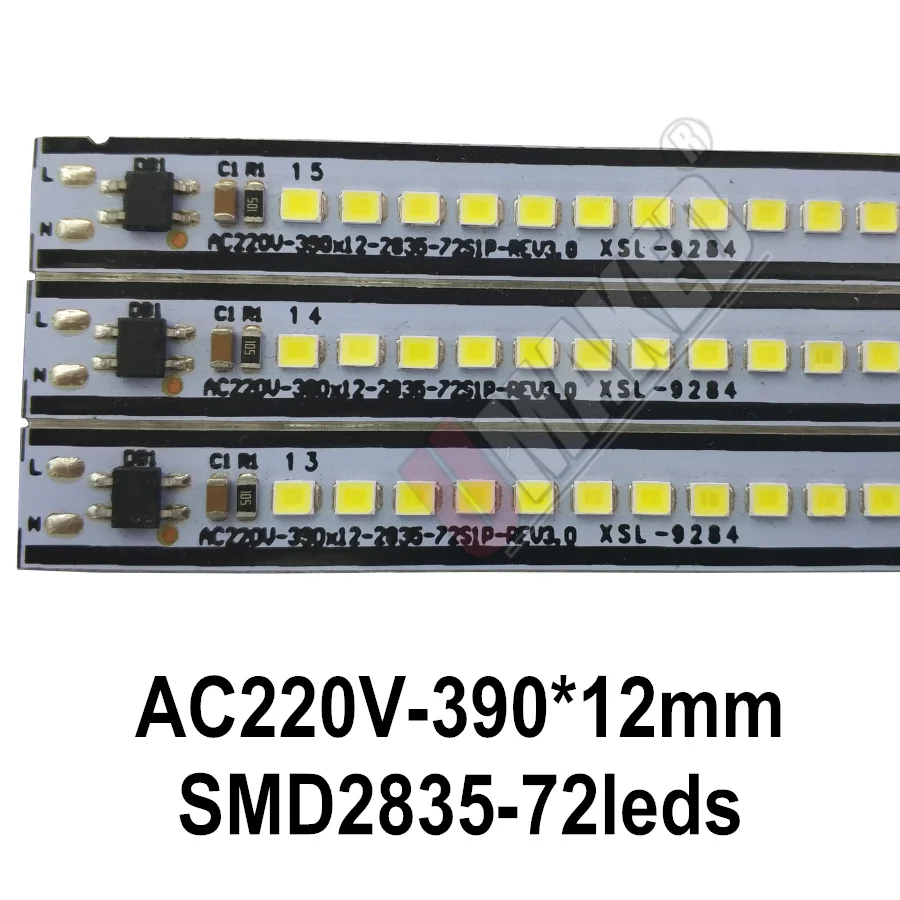 50 шт. ac 220 В светодиодный Жесткий полосы без водителя, 220 В SMD 5730 2835 Светодиодный светильник без необходимости питания под счетчиком заводского использования