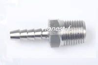 ltwfitting bar production stainless steel 316 barb fitting coupler connector 18 hose id x 18 male npt air fuel water