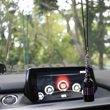 AFR020B black 1 шт. JDM алюминиевый сплав NOS емкость для бутылок автомобильный освежитель воздуха Подвеска для зеркала заднего вида на выходе Духи клип - Название цвета: AFR020B black