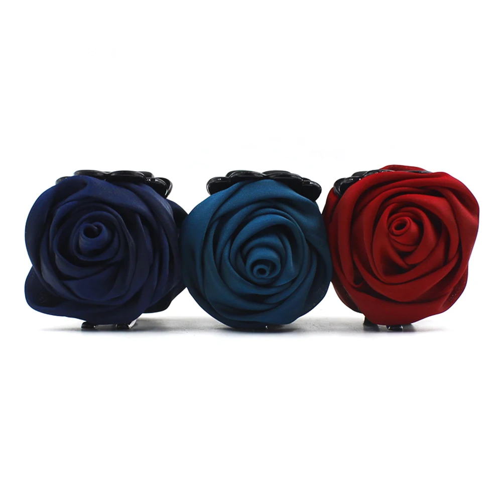 1 шт. модный бренд заколка для волос Роза цветок аксессуары женщин Заколка краб
