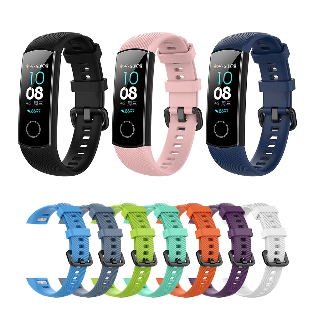 Силиконовый ремешок для часов Huawei Honor Band 4 спортивный фитнес браслет аксессуары