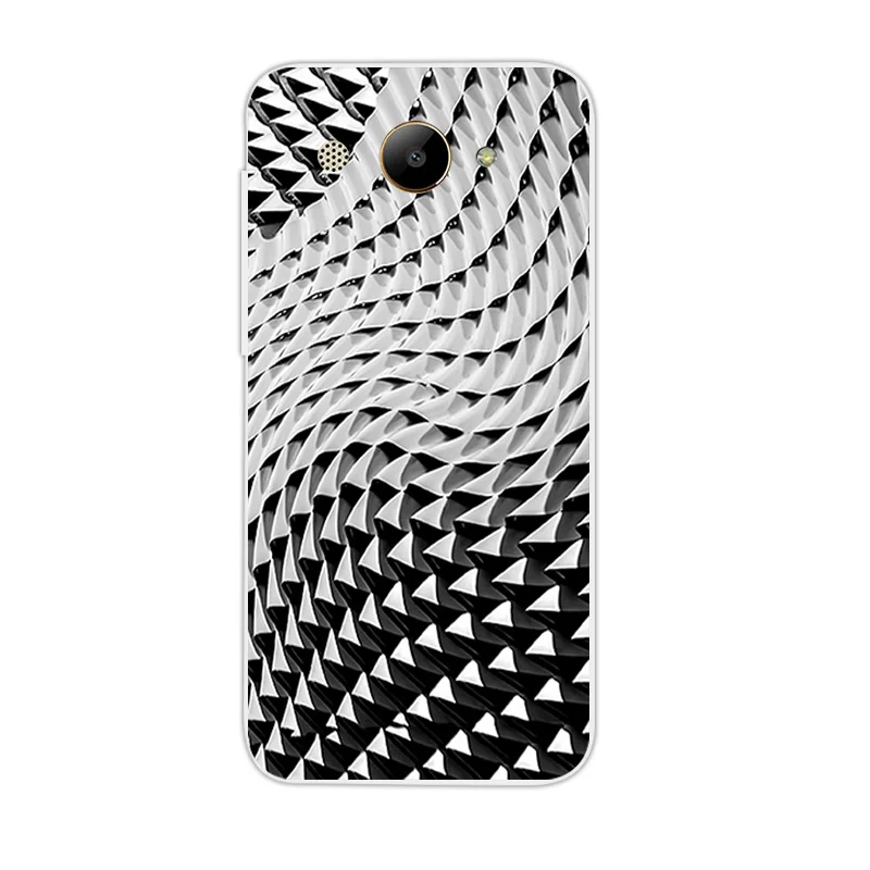 Для Huawei Y3 2017 / Y5 Lite черный матовый чехол с рисунком жирафа 5 0 &quotдля MT6737M CRO L02 L22