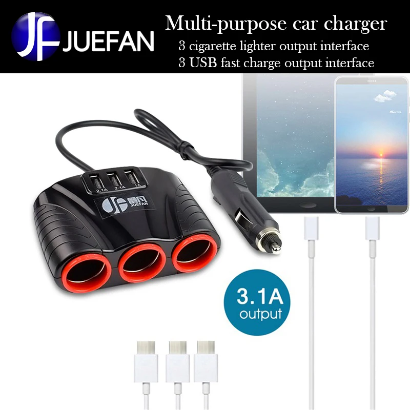 Высокое качество Универсальное USB Автомобильное зарядное устройство Быстрая