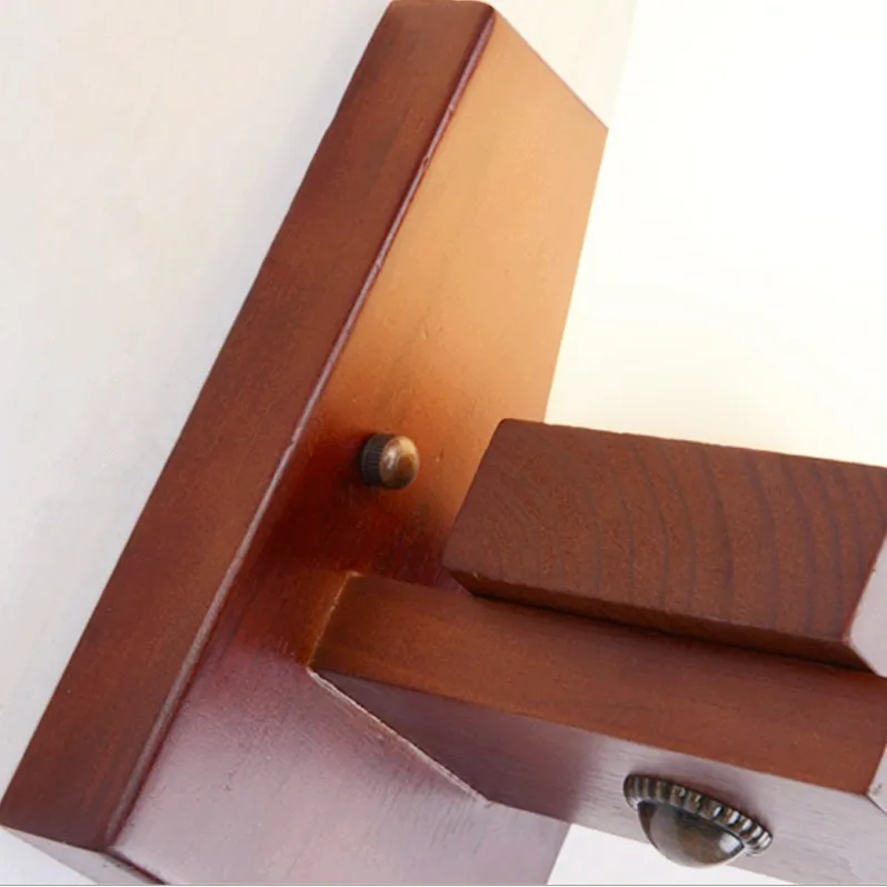 Новые Настенные светильники в китайском стиле из красного дерева белая матовая