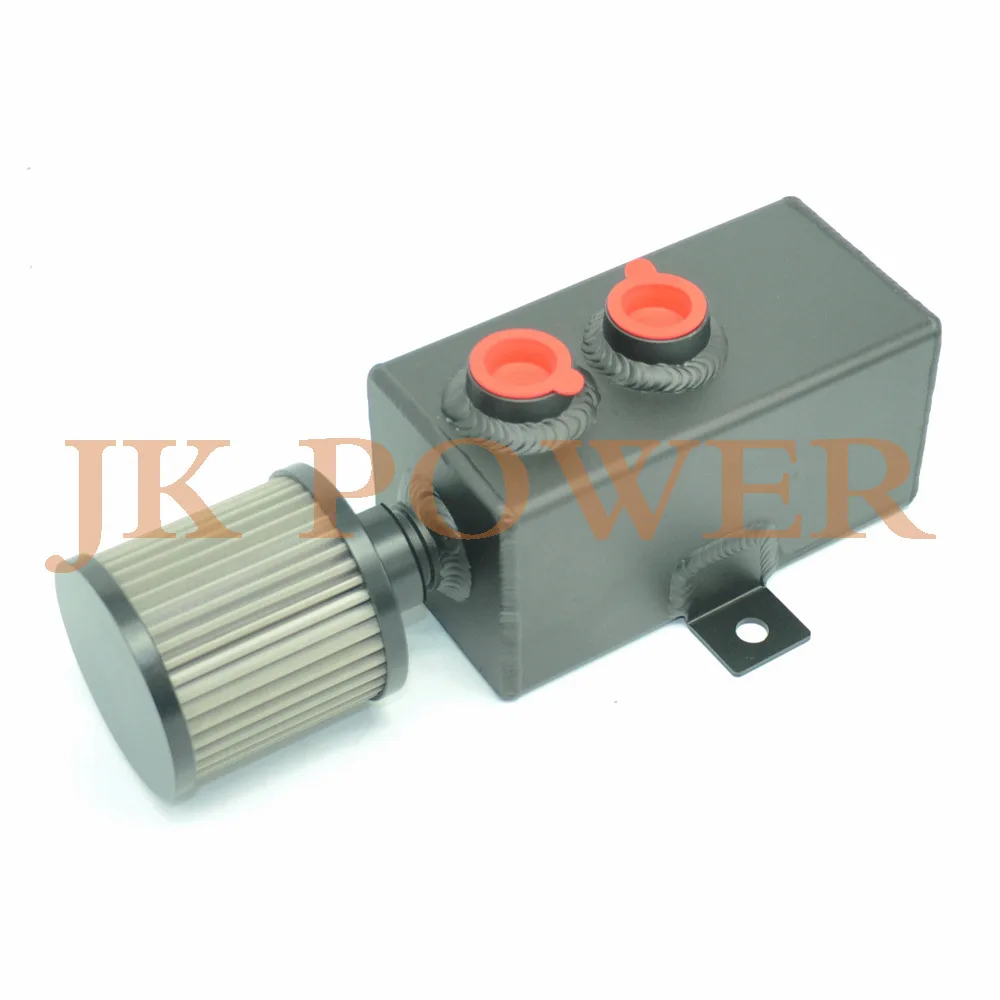JK Racing 1L Baffled батарея связать вниз маслоуловитель может дыхательный бак с