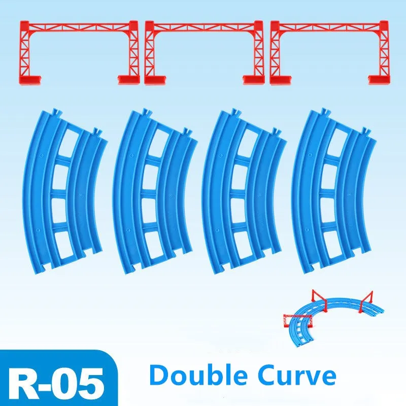 R05 Takara Tomy Plarail Trackmaster пластиковые железнодорожные пути Запчасти Аксессуары кривой/прямой/блок/мост игрушки новые - Цвет: R05