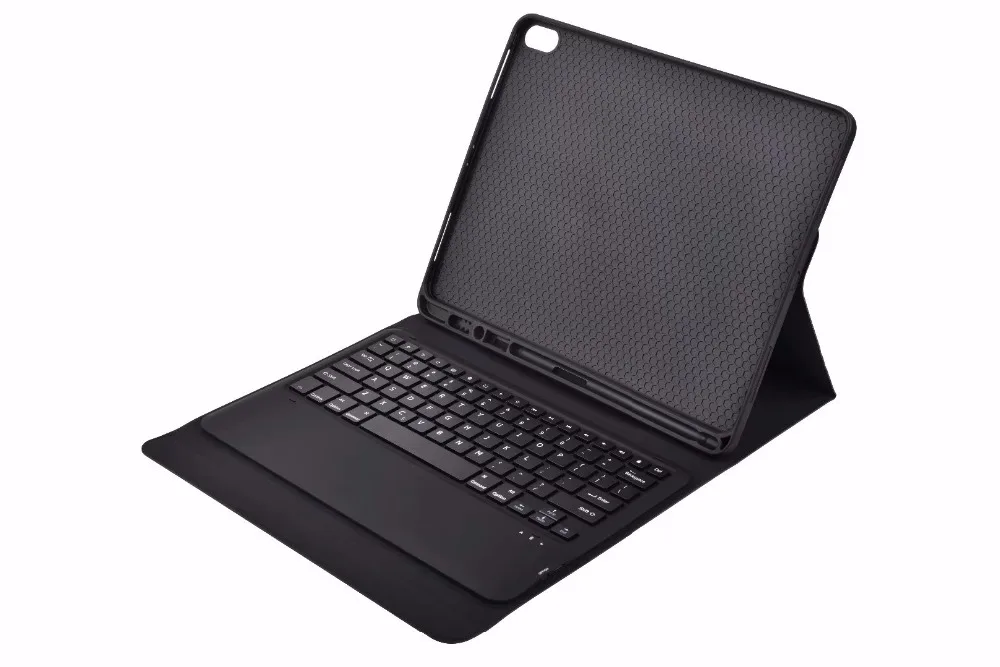 Тонкий беспроводной Bluetooth клавиатура кожаный чехол для Apple iPad Pro 12,9 12,9 Funda Coque с карандашом держа слот