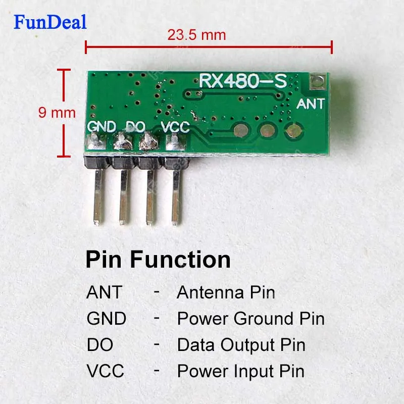 Универсальный 433 МГц Супергетеродинный радиочастотный беспроводной приемник