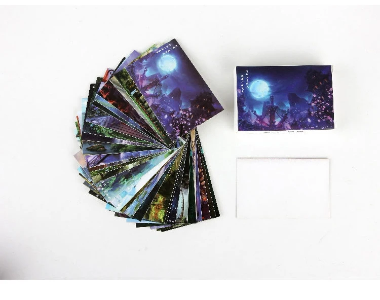 28 pcs/box Fantastic city creative lomo cards message small card Christmas birthday gift card holiday universal