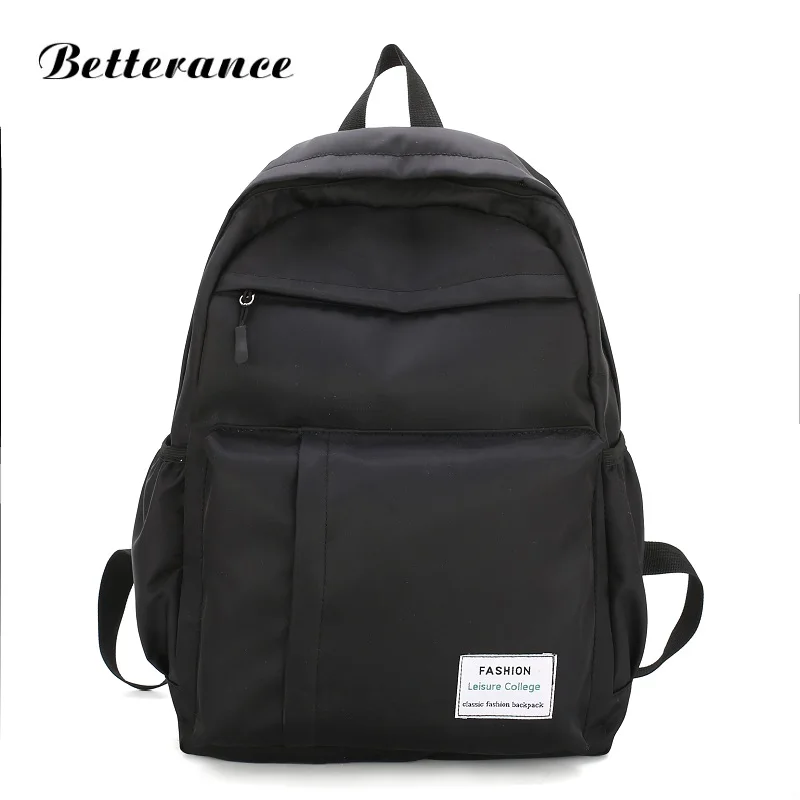 Betterance Famous Brand nylon Backpacks hit color School Bags for teenager Girls waterproof casual bagpack Mochila Feminina | Багаж и