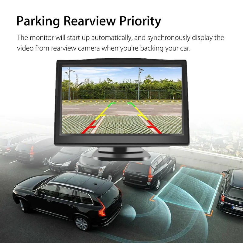 Фотокамера заднего вида для парковки 5 дюймов|Камеры видеонаблюдения| |