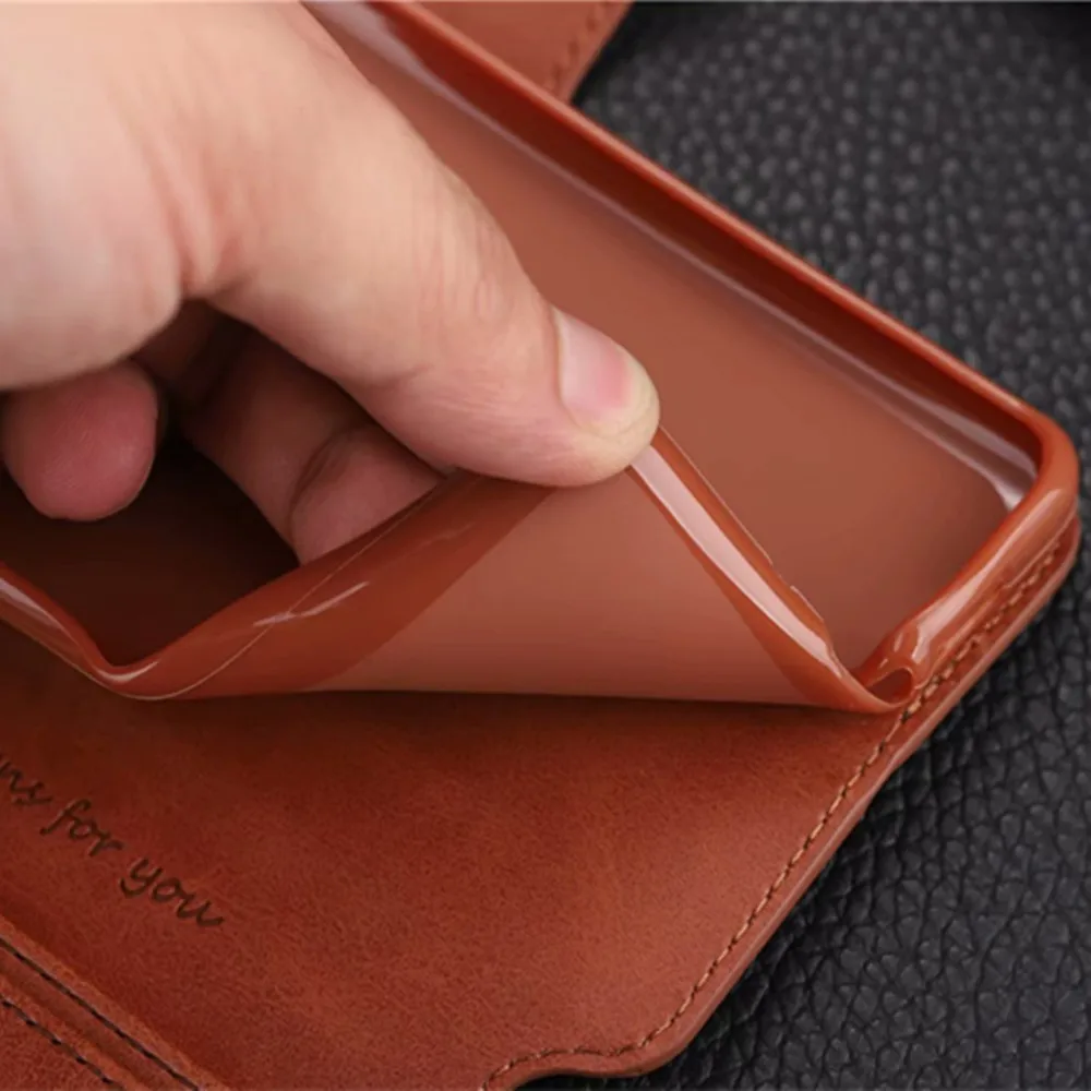 AZNS Genuine Cowhide Leather flip case for Huawei P30 P20 Mate 20 Pro Lite Luxury wallet bag cover with Card slot Magnetic clasp | Мобильные