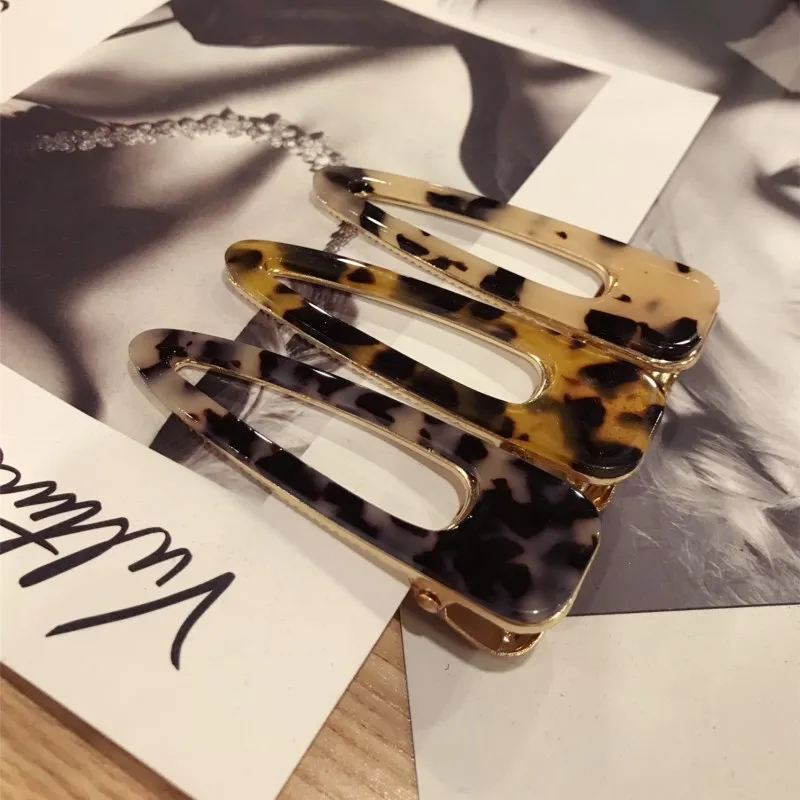 2019 New Fashion Leopard Hollow Water Drop Hair Clip Pins For Women Ladies Girls Birthday Party Wedding Gifts Jewelry Wholesale | Украшения