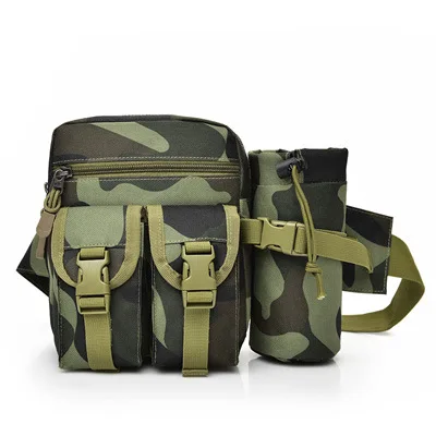 

Tactical Molle Waist Bag Waterproof Fanny Pack Molle Army Bag Belt Military bag with water bottle Belt