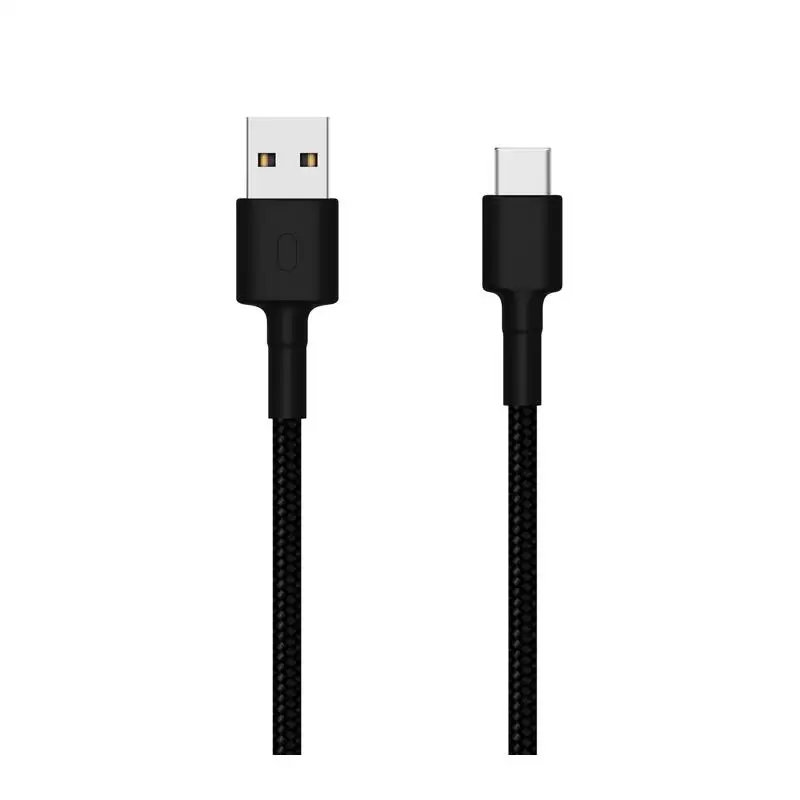 Оригинальный Xiao mi USB C type зарядный кабель для передачи данных плетеный провод