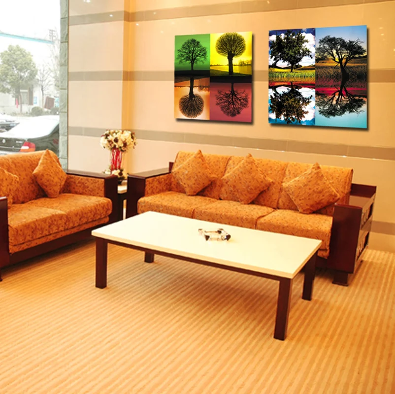 Набор из 2 предметов современные украшения искусственные деревья под голубым