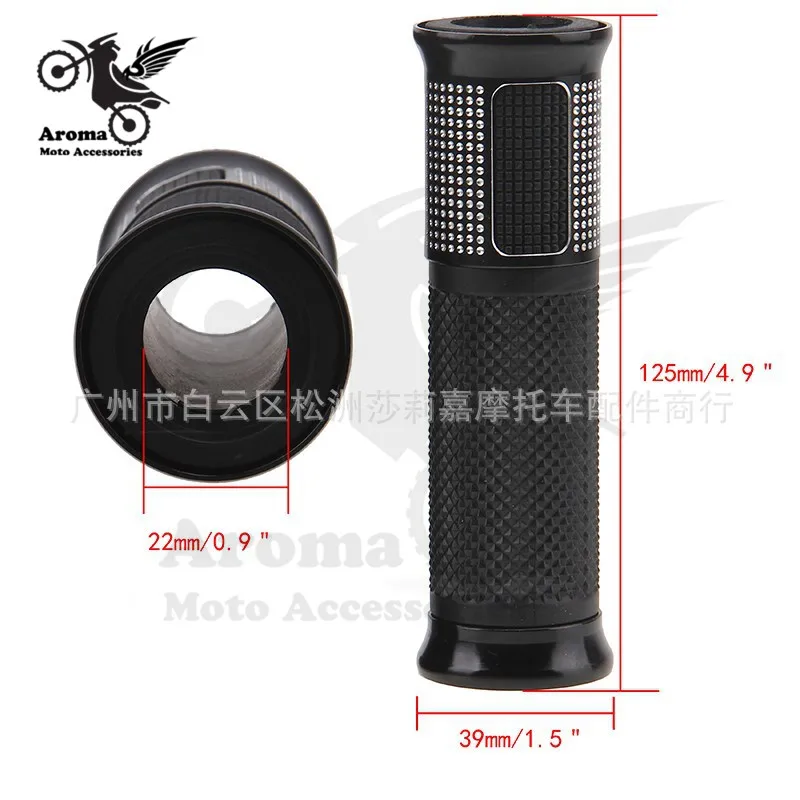 22MM colorful rubber moto accessories motorbike handle bar for kawasaki honda suzuki benelli yamaha handlebar motorcycle grip | Автомобили