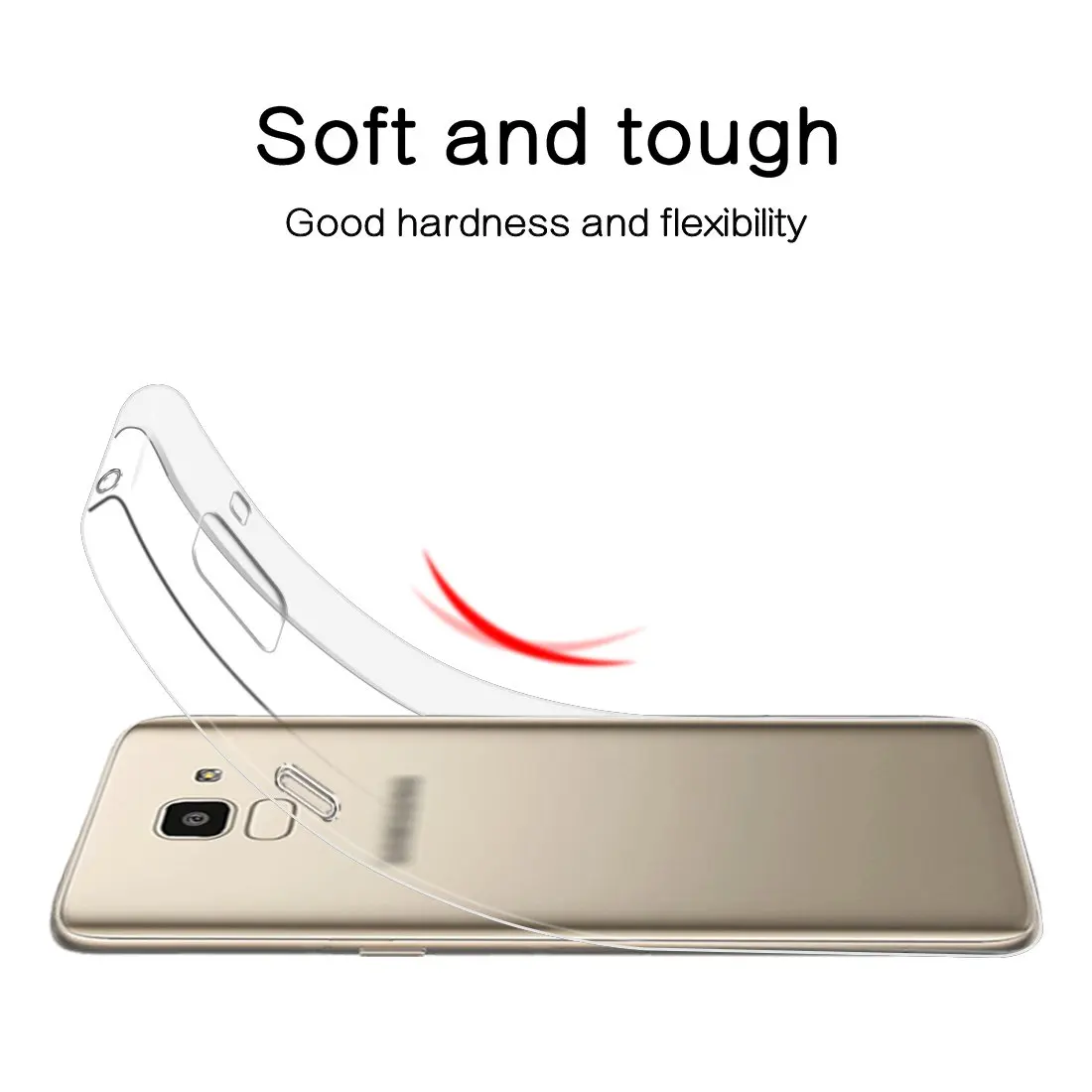 Для Samsung Galaxy J6 2018 чехол силиконовый анти-царапина прозрачный ТПУ для телефона J600