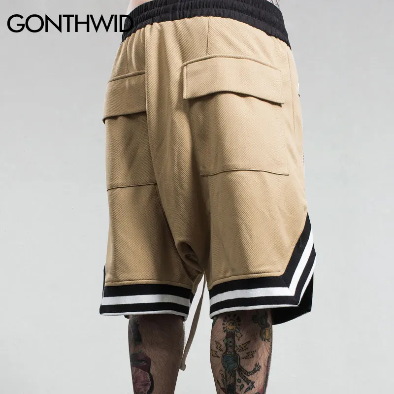 GONTHWID летние спортивные шорты мужские повседневные джоггеры Модные с большими