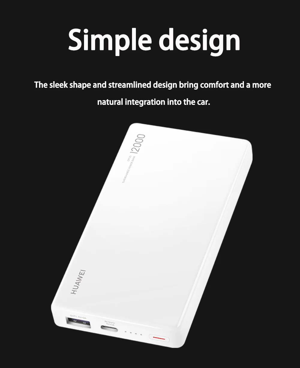 12000mAh HUAWEI 40W Supercharge power Bank type-A/type-C выход для ноутбука Зарядка универсальная совместимость зарядное устройство