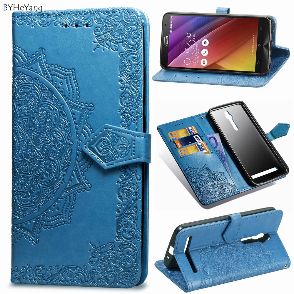 Кожаный чехол BYHeYang для Asus ZenFone 2 Laser ZE550KL 5 дюймов ударопрочный из ТПУ с