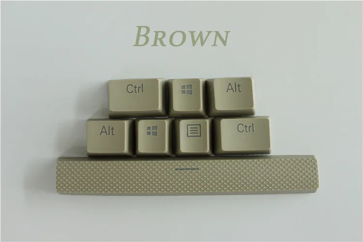Brown 8 ключ просвечивающие Подсветка PBT Специальные клавиши для Corsair STRAFE K65 K70 logitech G710+ проводной USB механическая клавиатура - Цвет: Brown
